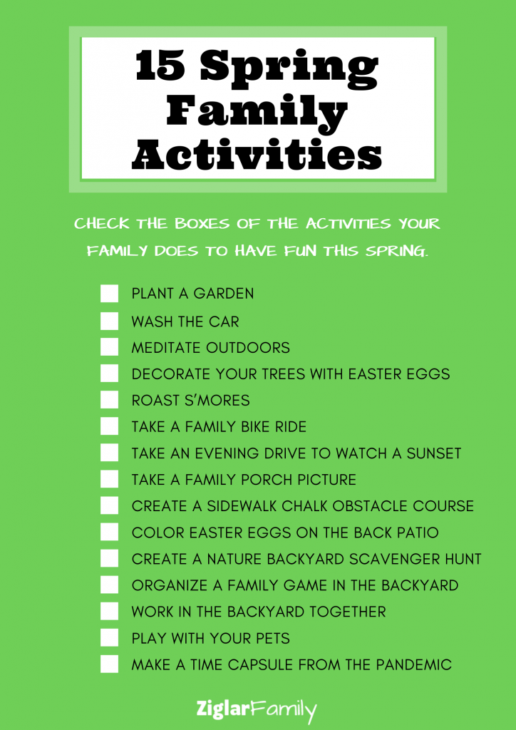 15 Spring Activities To Do with Your Family (during isolation)